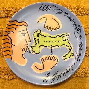 IL Fornaio Festa Reg. Collectible Plate Milano/Roma Italia 1997
